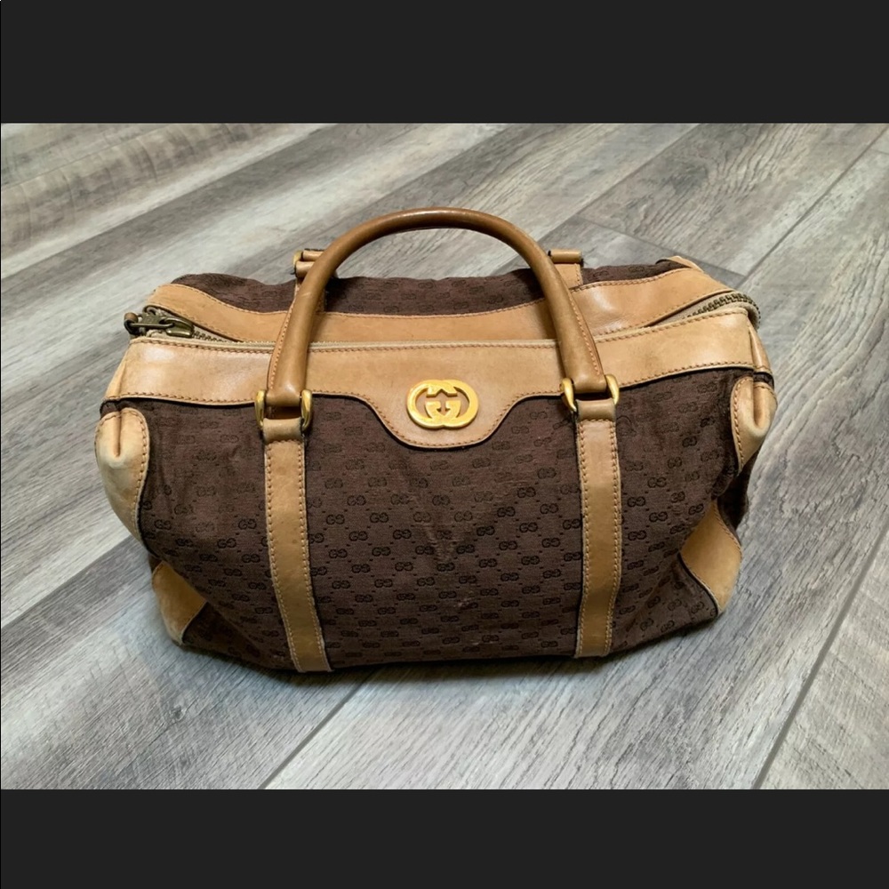 Vintage Gucci Boston bag from the 1970’s